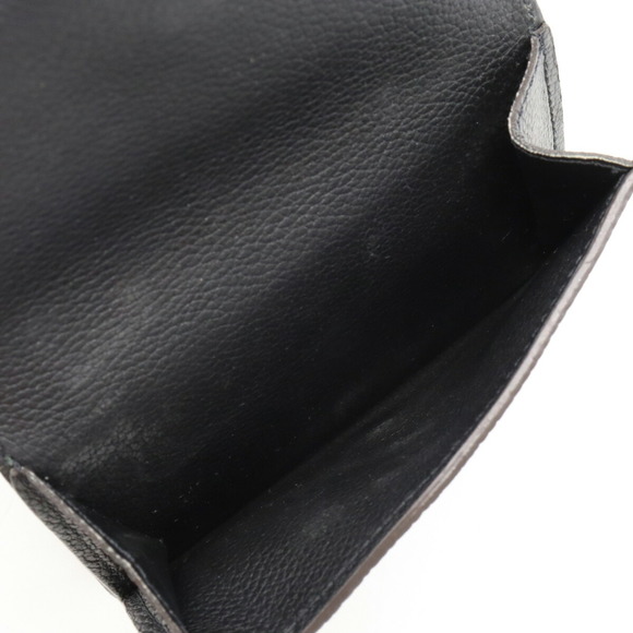 LOUIS VUITTON Monogram Portefeuille Double V Compact Tri-fold Leather Noir Bl... - Picture 7 of 8
